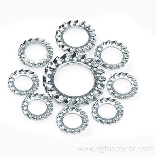 Stainless steel External teeth serrated lock washer DIN6798